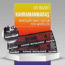 Kahramanmaraş Plakalık, 2 Adet Premium Uv Baskı, Plakalıkhane