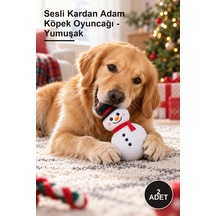 2 Adet Sesli Kardan Adam Köpek Oyuncağı - Yumuşak