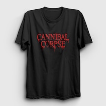 Presmono Unisex Logo Cannibal Corpse T-shirt Siyah