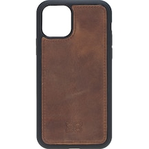 Bouletta Apple Uyumlu iPhone 11 Pro Deri Arka Kapak G2 Kahve