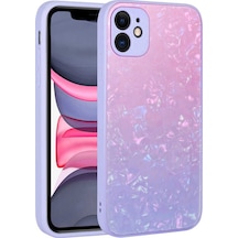 Apple Uyumlu iPhone 11 Renk Geçişli Mermer Desenli Sert Silikon Zore Granit Kapak