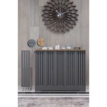 Efes Model Antrasit Üstü Çam Renk 96 CM Petek Kaplama Dresuar Çok Renkli