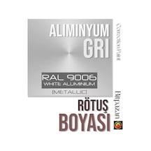 Metalik Aliminyum Gri Rötuş Boyası 20ml - Ral9006