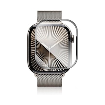 Forzacase Watch Serisi 10 42mm İçin Çerçeveli Tam Kaplayan 3d Pet Ekran Koruyucu Film - Fc016 Şeffaf