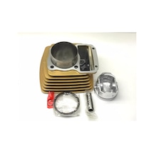 Motosiklet Silindir Komple Cg 125 56,5 Mm 15 P 69 Yüks. Kısa Petek Kahve