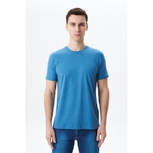AR-MA Arma Erkek Regular Fit Basic Süprem Bisiklet Yaka Tişört Y29344453002 Mavi
