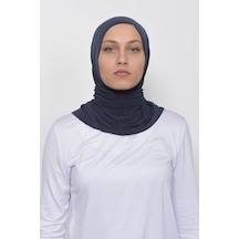 Çıtçıtlı Hazır Eşarp Hijap Füme