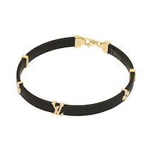 Louis Vuitton Kauçuk Bileklik  64037698 Sarı Altın