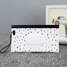 Eva Bebek Islak Mendil Kese Sevimli Snap-askı Doldurulabilir Islak Mendil Çanta Kapak Çevirin Doku Kutusu Açık Kullanışlı Bebek Arabası Aksesuarı