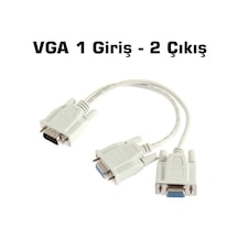 Vga To 2 Vga 25 Cm Kablo-Lale Vga Kablo Vga Çoklayici 2Li Y Kablo Vga To 2 Vga 25 Cm Kablo-Lale Vga Kablo Vga Çoklayici 2Li Y Kablo