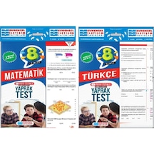 Evrensel İletişim 8. Sınıf Matematik + Türkçe Yaprak Test Seti 2 Kitap 2023