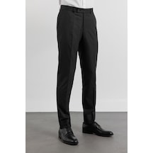 İmza Siyah Yan Cep Basic Slim Fit Esnek Pantolon 1003260013
