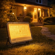 Ecolite 100w Led Projektör 8000 Lümen Ip66 Su Geçirmez Dış Mekan Floodlight Bahçe Duvar Otopark Aydınlatma 220 Volt Sarı Işık 3000k &