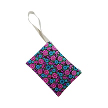 Unisex Çiçek Desenli Portföy Clutch Çanta