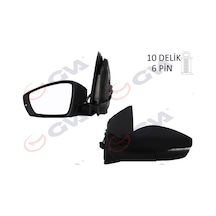 Gva Dış Dikiz Aynası Sol Polo 09 Elektrikli Isıtmalı Sinyalli Asferik 6 Fiş Vm-388nehal Gva 1075455 6r1857507k 6r1857507m