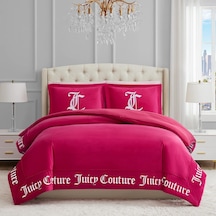 Couture - Yorgan Seti - Gotik Tasarım Yatak Takımı - - 3 Parça Set 1 274 X 233 Cm Yorgan Ve 2 50 X 91 Cm Yastık Kılıfı - Kırışmaz - Birinci Sınıf Yatak Odası Dekoru - Canlı Pembe 0