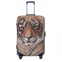 Tiger Bavul Örtüsü Bitmemiş İş Orijinal Tiger Çizim Pratik Cruise Trip Koruma Bagaj Aksesuarları Uçuş