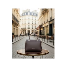 Just Polo Kadın Şık Ve Lüx El & Omuz Çantası Ebat 18 X 26 Cm Shopper Kahverengi