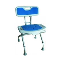 Medikaltec Fransız Malı Banyo Duş Tabure Mavi Sırtlıklı Katlanır 528015 Herdegen