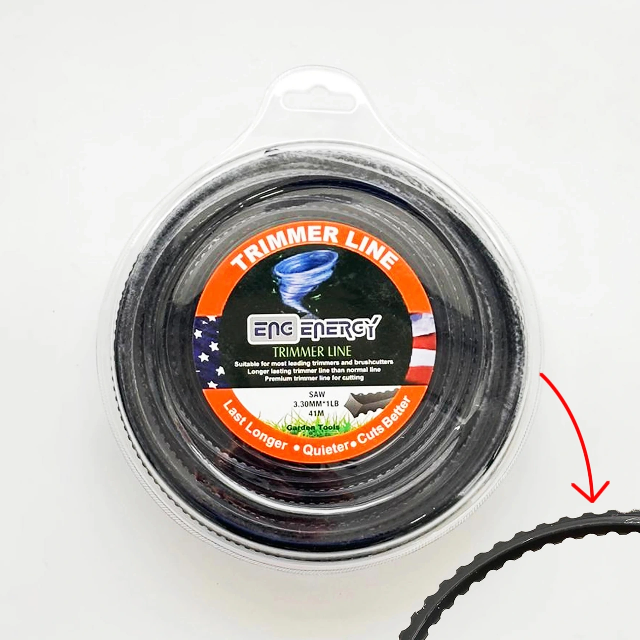 Energy 3.30mm 41 Mt Tırtıklı Motorlu Tırpan Misinası