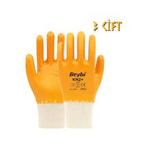 Beybi Pamuk-nitril Tam Kaplama İş Eldiveni Kn2+ No: 10 - 3 Çift