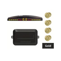 Chuangyinshop Golden Sp4 Araç Geri Vites Sensörleri 4 Park Sensörü Ekran Göstergeli Ses Uyarılı 8 Renk
