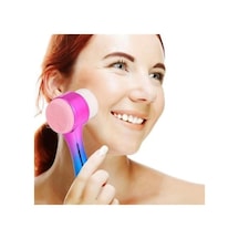 Çift İşlevli Renkli Cilt Yüz Temizleme Fırçası Peeling Masaj Gözenek Temizleyici Alet