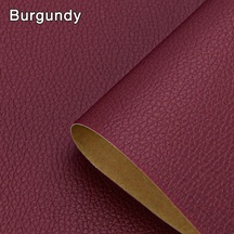 Kendinden Deri İçin Onarım Yama Bant Ev Dıy Fix Kanepe Moto Araba Koltuğu Burgundy 100cm X 138cm