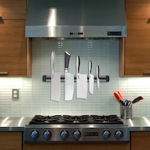 Mıknatıslı Paslanmaz Duvar Bıçak Askısı Standı 33 Cm Aparat 5361 Çok Renkli