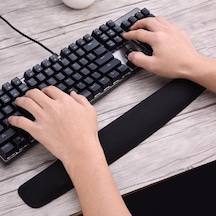 Ln-2020 Bozulmaz Sünger Klavye Bileklik Pad-kaymaz Dayanıklı Kolay Yazma, Agrı Kesici Nefes Alabilir Sünger Malzeme Ofis Ev Için Tasarlı Güçlü Kavrama Klavye Desk Pad Uz:40cm En:5cm Yük:3cm Çok Renkli