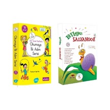 Yuva 1.sınıf Dik Temel Harflerle Okumaya İlk Adım + Salyangoz Hikaye Seti 20 Kitap