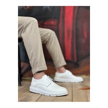 Boa Ba0003 Bağcıklı Klasik Beyaz Kalın Taban Casual Erkek Ayakkabı
