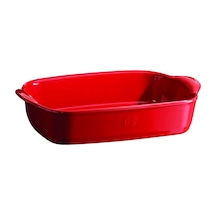 Emile Henry Fırın Kabı Dikdörtgen 30 x 19 cm Kırmızı/Burgundy -34 Kırmızı
