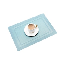 Novahub Mavi 1/4/6/10 Adet Modern Zarif Pvc Placemat Yemek Masası Mat Cafe Kaymaz Sıcak Placemats Kase Ped Bardak Mat Masa Bardak 10 Mavi Mavi