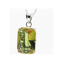 Lilahgümüştr Gümüş Baget Zultanit Taşlı Kadın Kolye