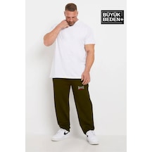 Superlife Süperlife Erkek Büyük Beden Buyuk Brooklyn Baskılı İnce Eşofman Altı Spr25bea50 Haki