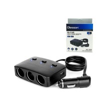 Ayt Olesson 1636 12-24v 3lü Çift Usbli 100w 70 Cm Kablolu Araç Oto Tır Çakmak Çoklayıcı Çakmaklık Çoğaltıcı
