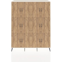 Kronos Gardrop 10 Raflı 12 Kapaklı 176x59x221 Aytaşı-çam/aytaşı Çam/aytaşı
