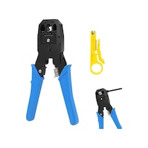 Aee 4 Ü 1 Arada Cat5 Rj45 Rj11 Rj12 Ağ Kablo Sıkma Ve Soyma Pensesi + Kablo Sıyırıcı Seti Network Crimping Tool Telefon Ve Ethernet Jak Çakma Aracı