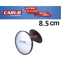 Carub Iç Dikiz Aynası Vantuzlu Bombeli Yuvarlak Orta 8.5 Cm