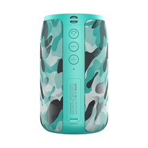Geeksen Zealot S32 Dış Mekan Mini Bluetooth Hoparlör, 5w Subwoofer, Bt5.0/tf Kart/usb/aux Girişi, Camouflage Mavi Rengi