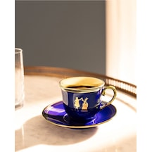 Madame Coco Mireille 4'lü Kahve Fincan Seti - Renkli - 90 ml Renkli