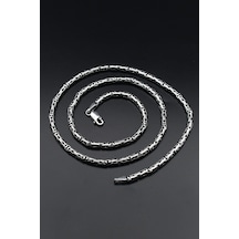Erkek Gümüş 925 Ayar Kral Kolye Zincir Yuvarlak 3 Mm 901689