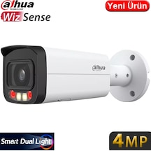 Dahua Ipc-hfw2449t-as-ıl-0360b 4mp 3.6mm Akıllı Çift Işıklı Sd Ip67 Poe Dah. Mik. Bullet Kam. 30mt