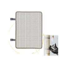 Kedi Tırnak Törpüsü Scratcher, Sisal Kedi Kazıma Matı, Kedi Tırmalama Direğinin Etrafına Sarılmış, 80 Alüminyum Oksit Kumlu Kedi Tırnak Törpüsü, Sisal Ped Kedi Tırmalayıcı, Çizik Direğini Korumak İçin