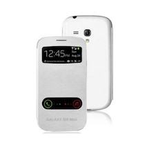 Samsung Uyumlu S3 Mini Flip Cover Kapakli Kilif 527225298