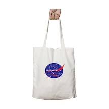 Art Hediye Spacex Nasa İki Tarafı Kalıcı Baskılı Yıkanabilir Çanta Çok Renkli