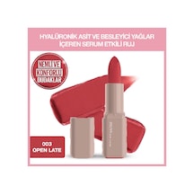Maybelline New York Serum Etkili Hyalüronik Asit Ve Besleyici Yağ İçeren Matte Ruj 003 Open Late