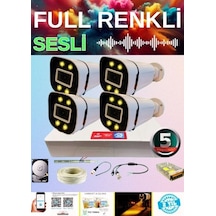 Arna 4 Lü Sesli Gece Renkli Görüş Özellikli Su Geçirmez Güvenlik Kamerası Seti 2 Tb - St225s