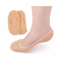 Nais Ayak Topuk Çatlak Çorabı Silikon Patik Ten Rengi Çorap